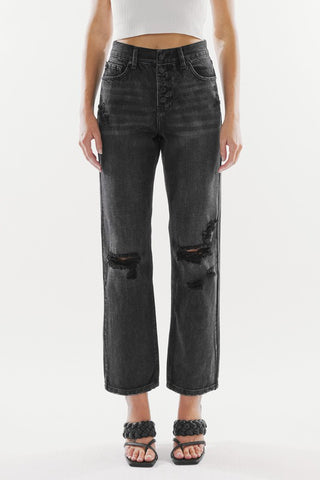 Kalee Double Button Skinny Jeans
