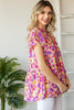 Sweet Sunshine Floral Blouse {Pink}