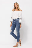 Jace Destroyed Relaxed Jeans {Md. Wash}
