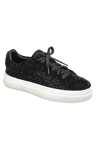 Sparkle + Shine Morgan Glitter Sneakers {Black}
