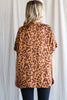 Serendipity Leopard Blouse {Taupe}