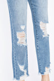 Penny Distressed Mom Jeans {Md Wash}