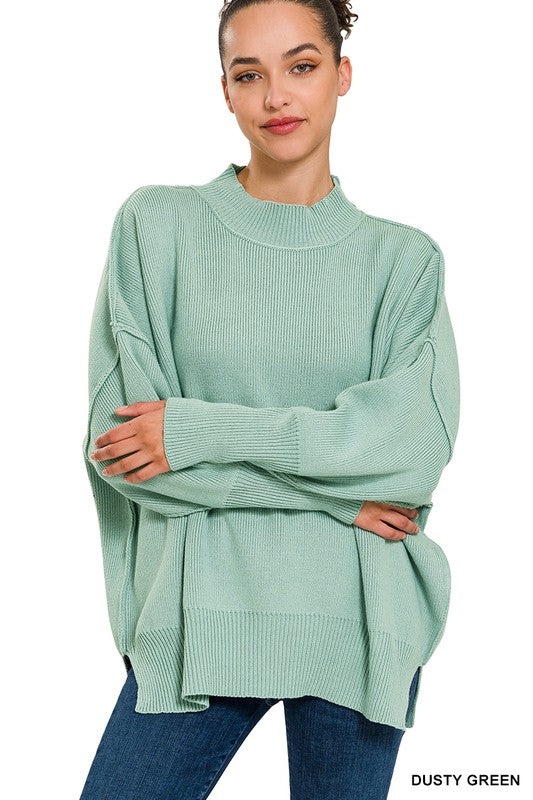 Easy Street Sweater {Dusty Green}