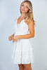 Bahama Breeze Smocked Dress {White}