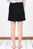 Asymmetrical Corduroy Skirt {Black}
