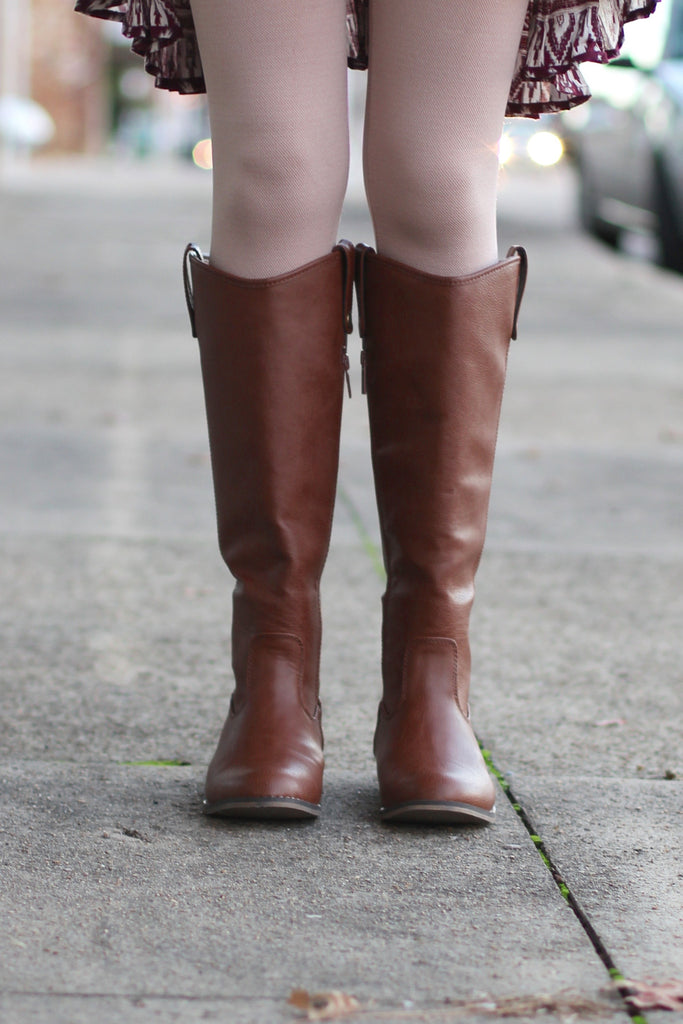 Stirrup Rider Boots {Tan} - The Fair Lady Boutique - 3