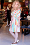 Neapolitan Vertical Striped Dress {Multi}