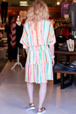 Neapolitan Vertical Striped Dress {Multi}