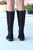 Solid Oil Rubbed Emerson Riding Boots {Black} - The Fair Lady Boutique - 4