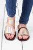 Real Deel Iridescent Slide On Sandals {Solar Pisa}