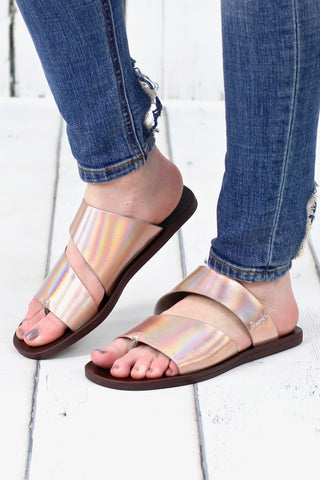 Get Your Shine On Sporty Sneakers {Metallic Rose Gold}