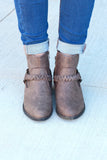 Glorious Braided Strap + Ring Bootie {Taupe} - The Fair Lady Boutique - 2
