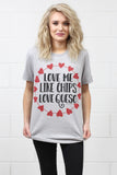 Love Me Like Chips Love Queso Tee {H. Grey}