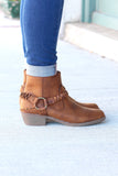 Glorious Braided Strap + Ring Bootie {Tan} - The Fair Lady Boutique - 3
