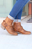 Glorious Braided Strap + Ring Bootie {Tan} - The Fair Lady Boutique - 1