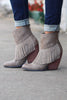 Very Volatile: Khloe Fringe Bootie {Taupe} - The Fair Lady Boutique - 1
