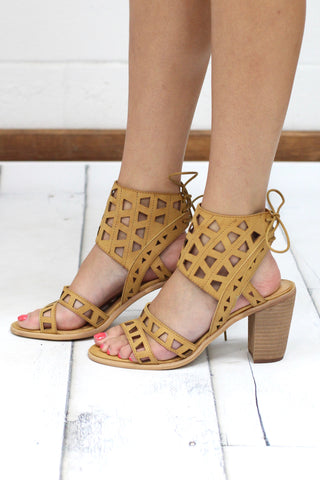 Mesa Ankle Wrap Flatform Espadrille Sandals {Gold}