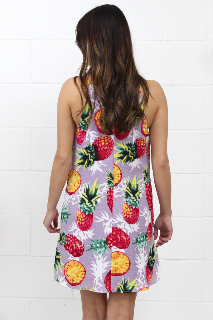Sweet On the Inside Pineapple Dress {Lavender Mix}