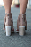 Very Volatile: Lux Fringe High Heel Sandal {Taupe} - The Fair Lady Boutique - 4