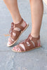 MIA: Delphine Lace Up Sandals {Dk. Brown} - The Fair Lady Boutique - 1
