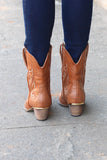 Very Volatile: Markie Western Bootie {Tan} - The Fair Lady Boutique - 4