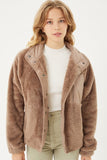 Oh Snap Faux Fur Jacket {Cocoa}