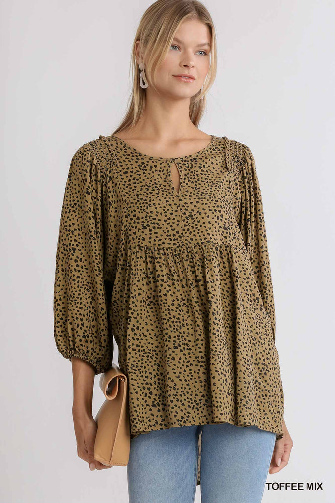 Jungle Fever Blouse {Toffee Mix}