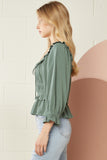Making Moves Blouse {Forest}