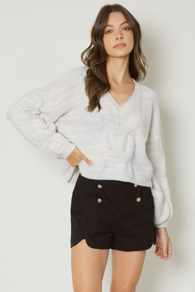 Heather Perfection Sweater {Ivory}