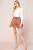 Blissful Skirt w/ Hidden Shorts {Terra Cotta}