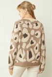 Wild Love Leopard Sweater {Mocha}