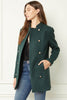 NYC Double Breasted Coat {Hunter Green}